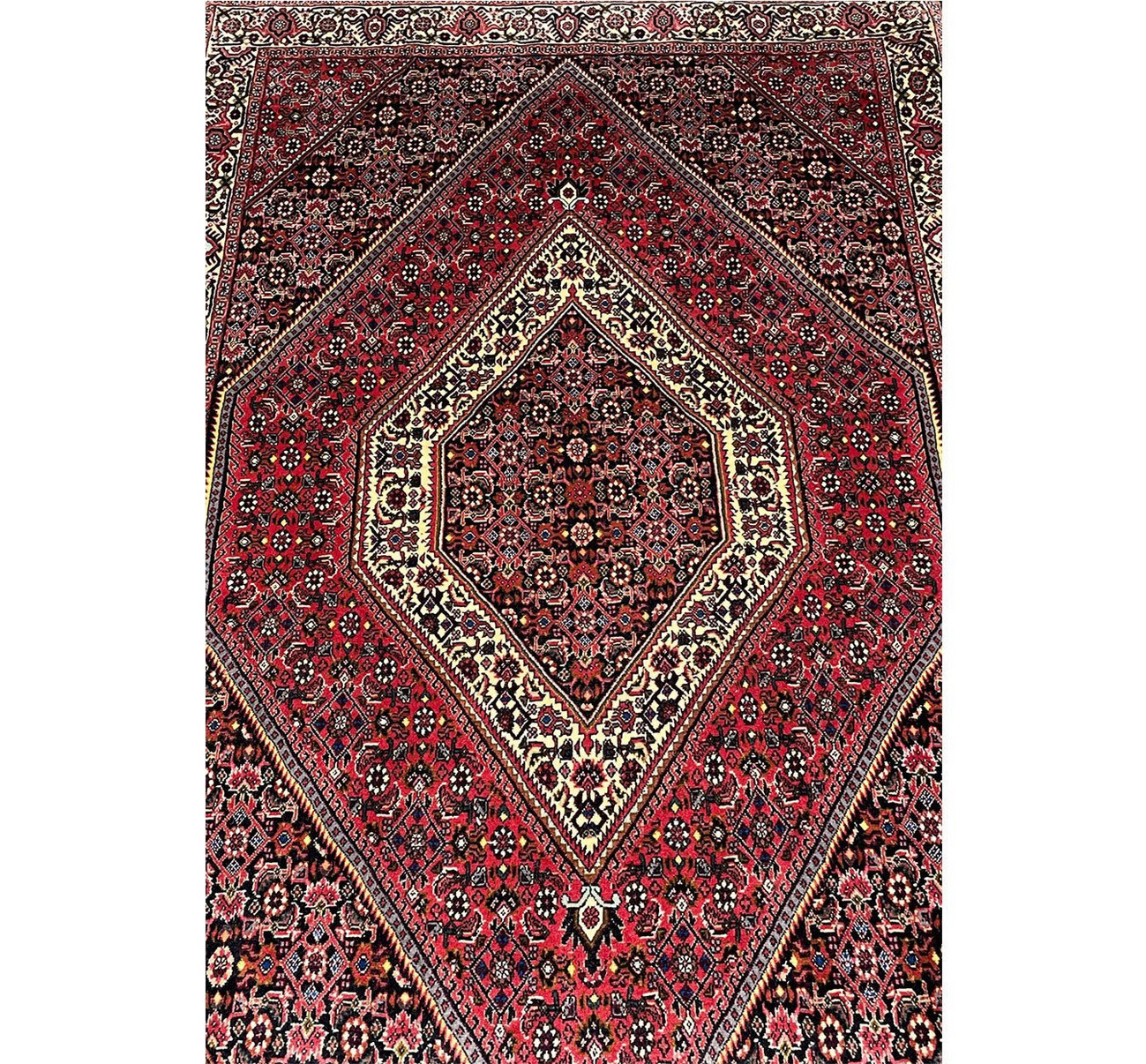 4 x 6 Persian Bijar Iron Rug 1