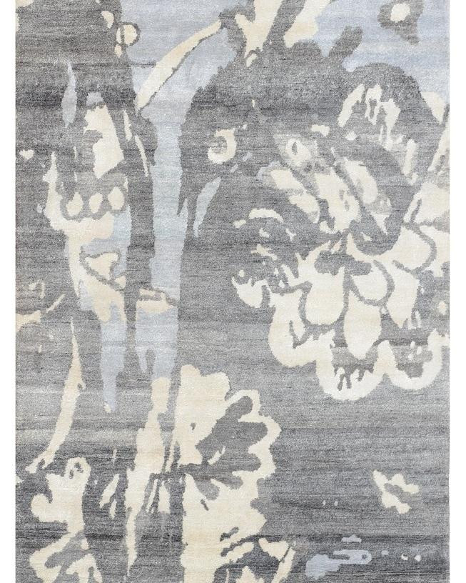 6 x 9 Modern Handmade Silky Abstract Rug