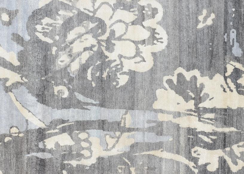 6 x 9 Modern Handmade Silky Abstract Rug