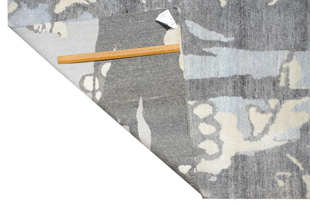 6 x 9 Modern Handmade Silky Abstract Rug