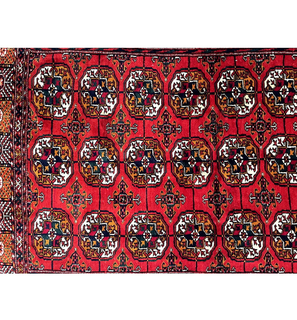 4 x 6 Antique Afghan Bokhara Rug