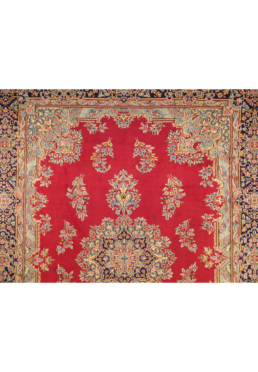 10 x 13 Floral Persian Kerman Rug