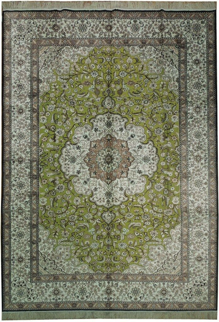 7'5 x 10 Oriental Tabriz All Silk Rug