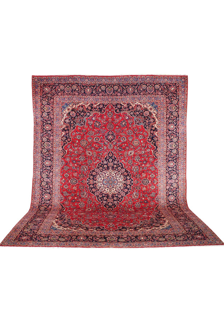 10 x 14 Classic Persian Kashan Rug | Known from TV Show Shark Tank