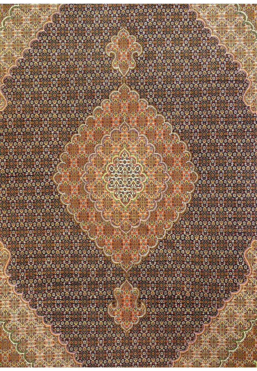 6'6 x 9'7 Persian Tabriz Fish Design 50 Raj Rug