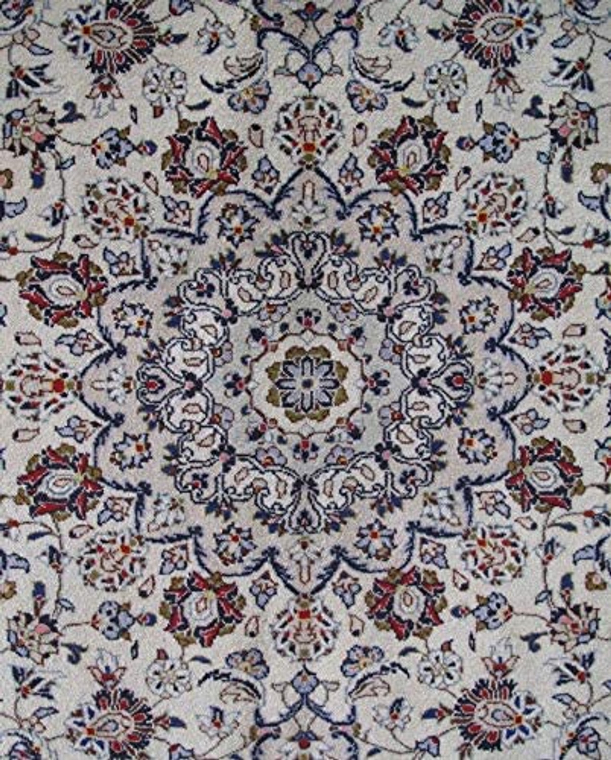 8 x 12 Persian Kashan Rug signed by weaver