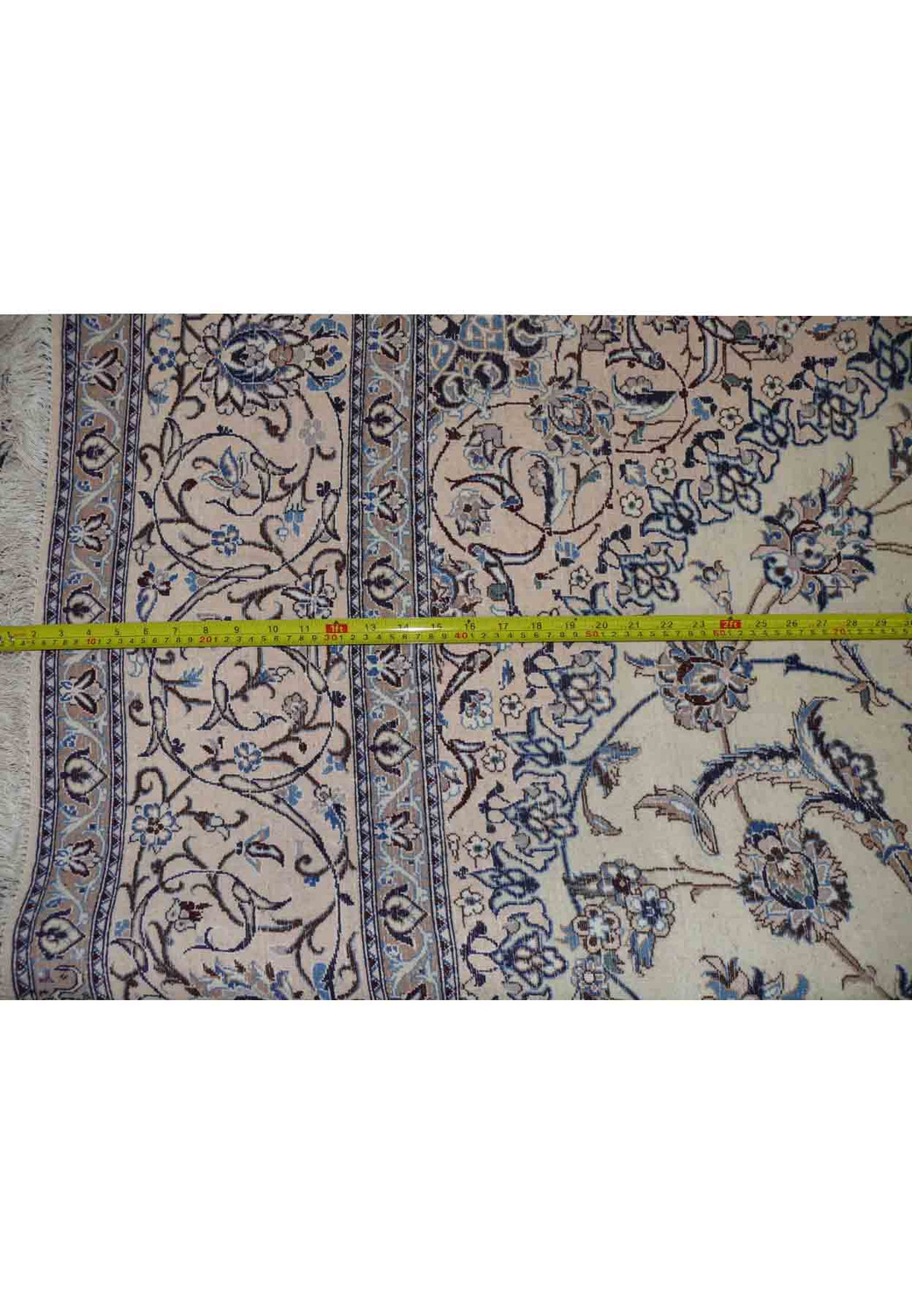 7 x 10 Persian Nain 6 LAA Habbibian Silk Rug signed by master weaver