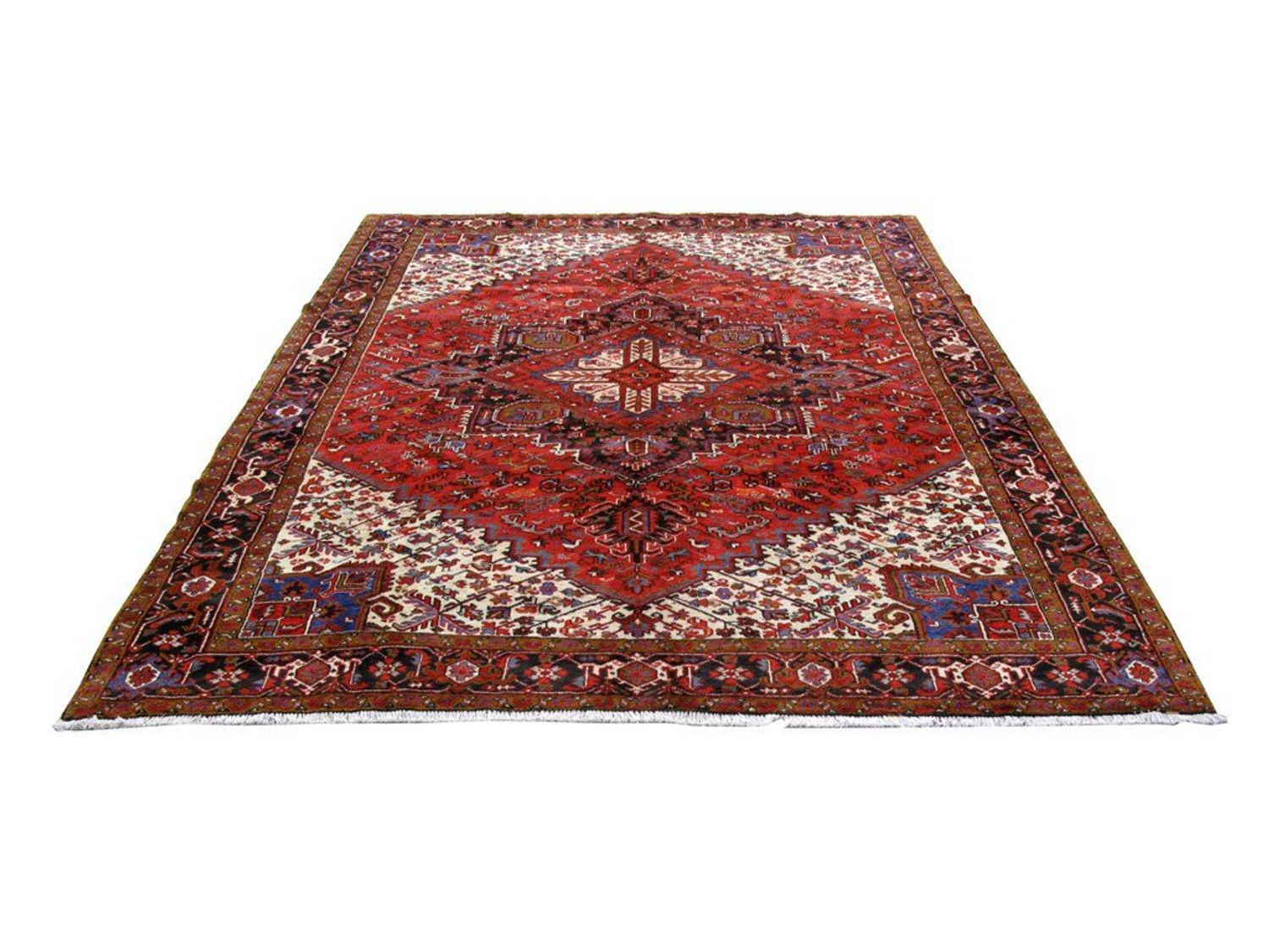 10 x 13 Geometric Persian Heriz Rug