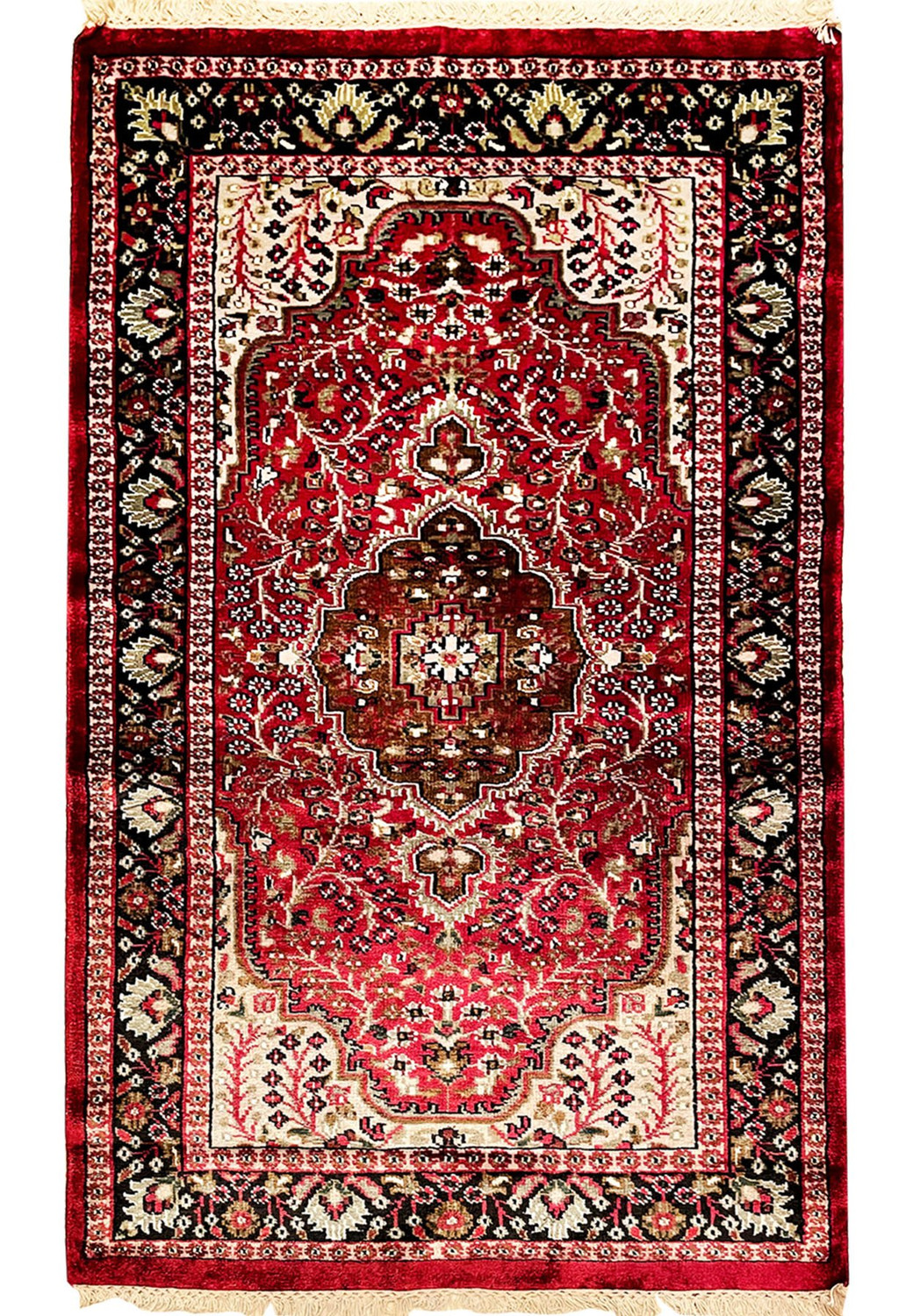 3 x 5 Oriental Kashmir Silk Rug