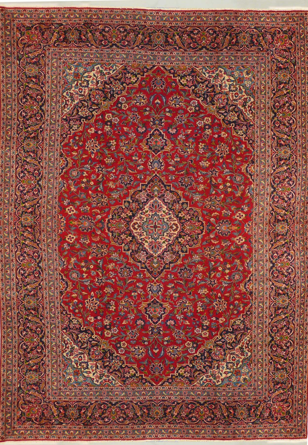 10' x 14'1" Persian Kashan Rug