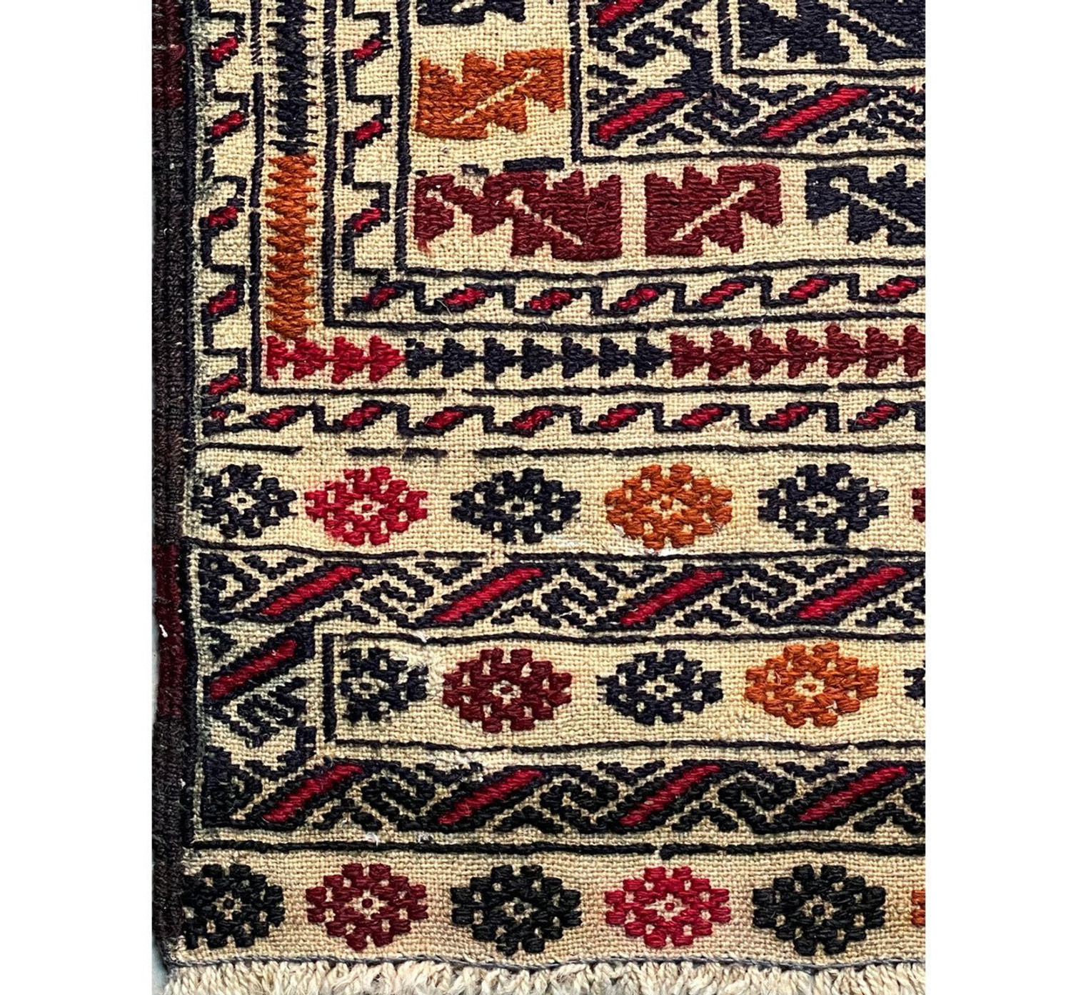 4'2" x 5'4" Antique Persian Baluch Rug