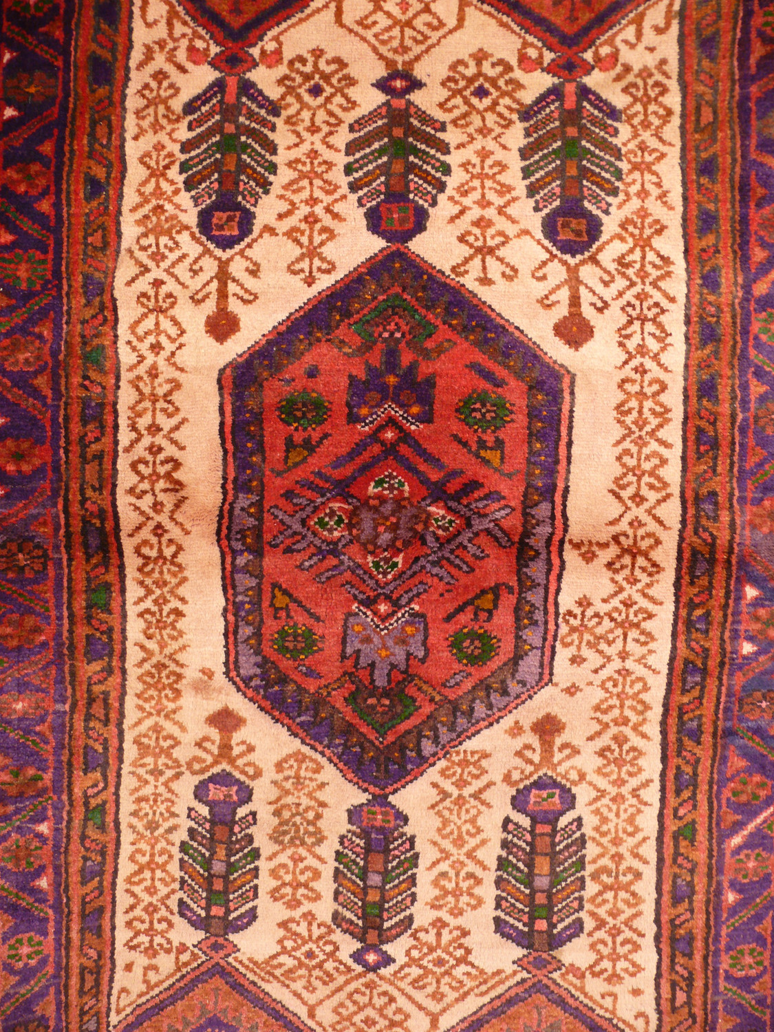3'4 x 5'7 Rare Persian Hamedan Rug