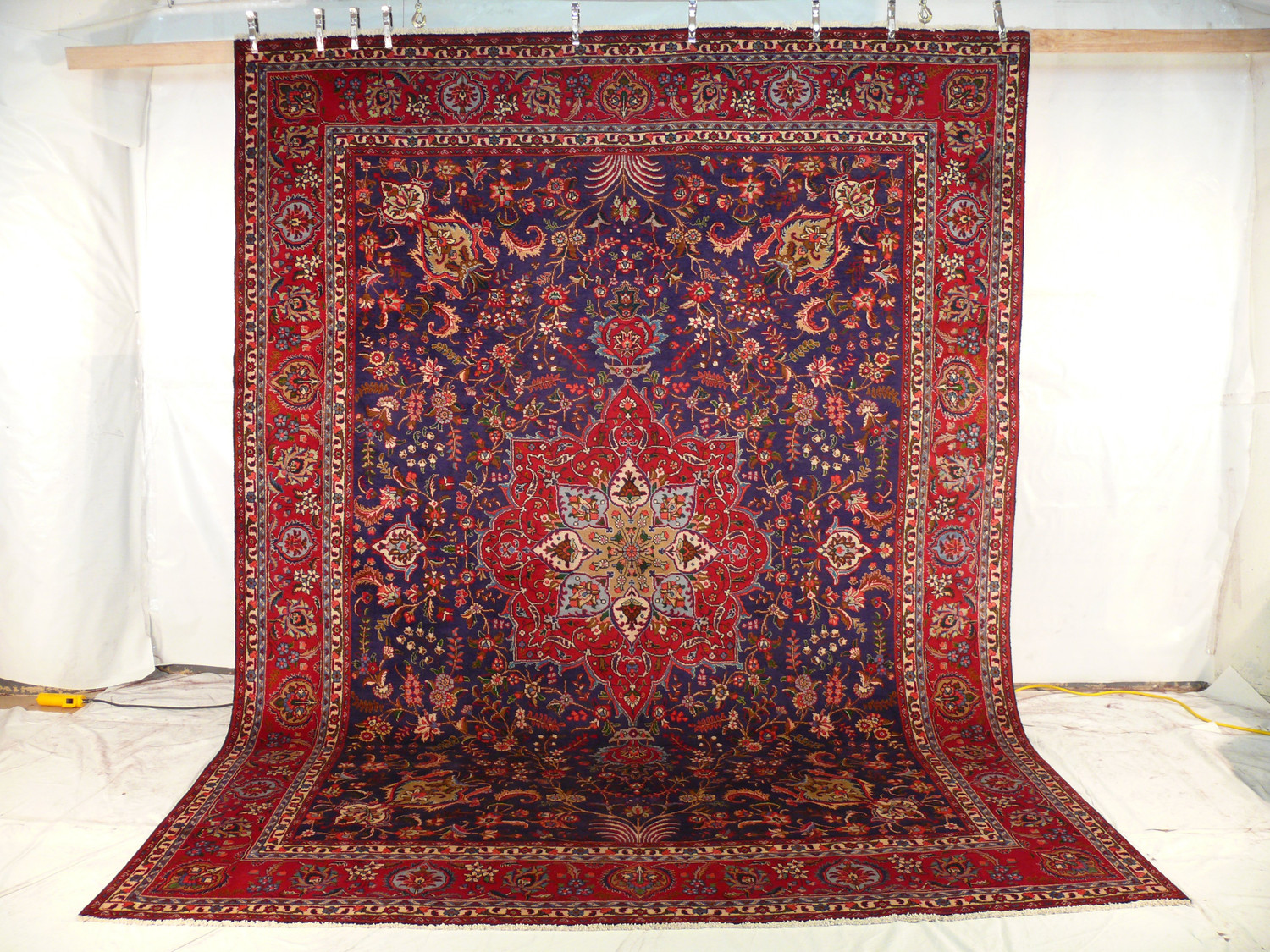 10 x 13'6 Persian Kashan Rug Star Medallion