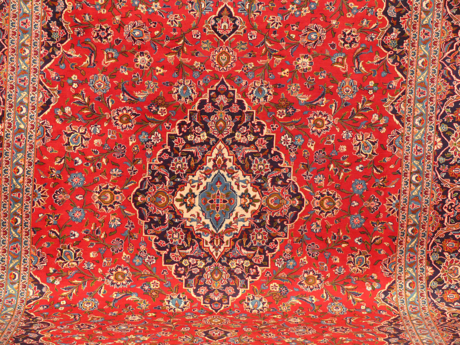 10 x 13'8" Persian Kashan Rug