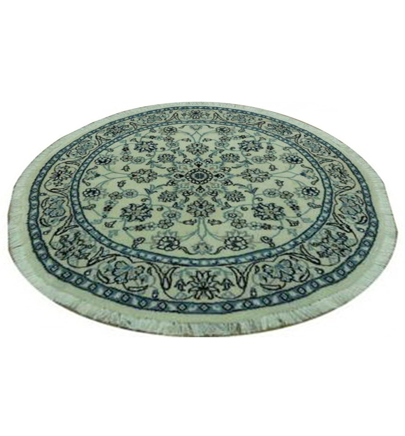 3'7" x 3'7" Persian Nain Round Rug