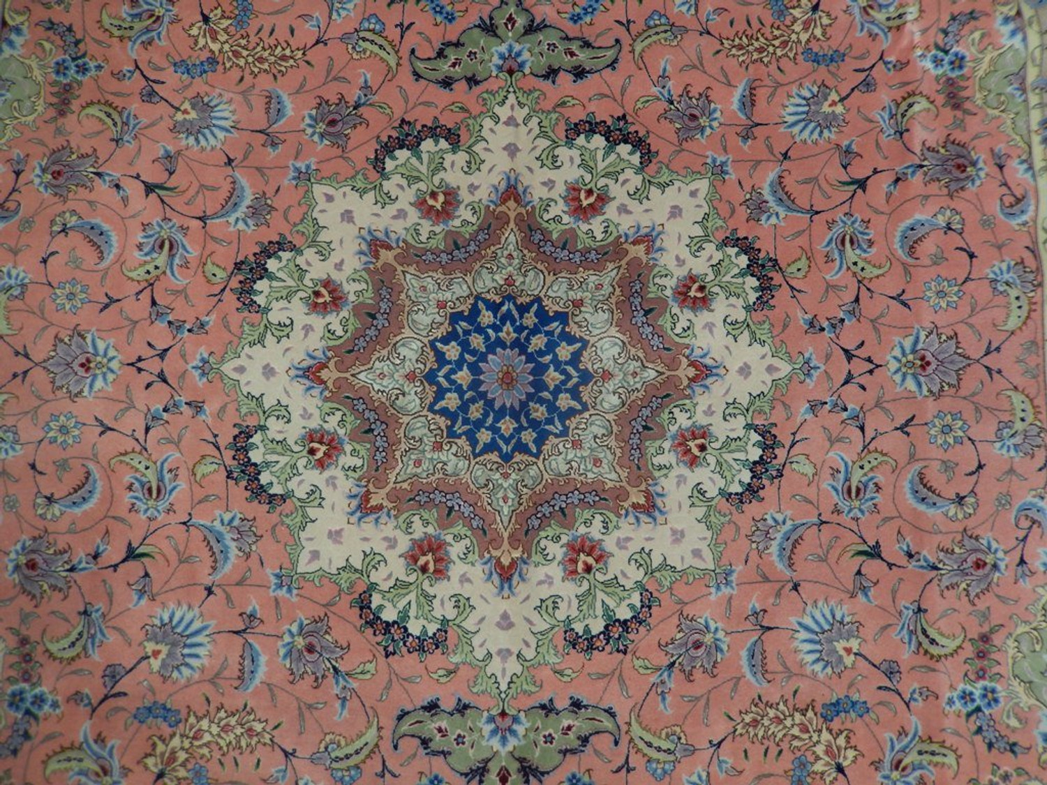 8 x 12 Persian Tabriz 70 Raj Wool & Silk Rug | Signed by Master Weaver
