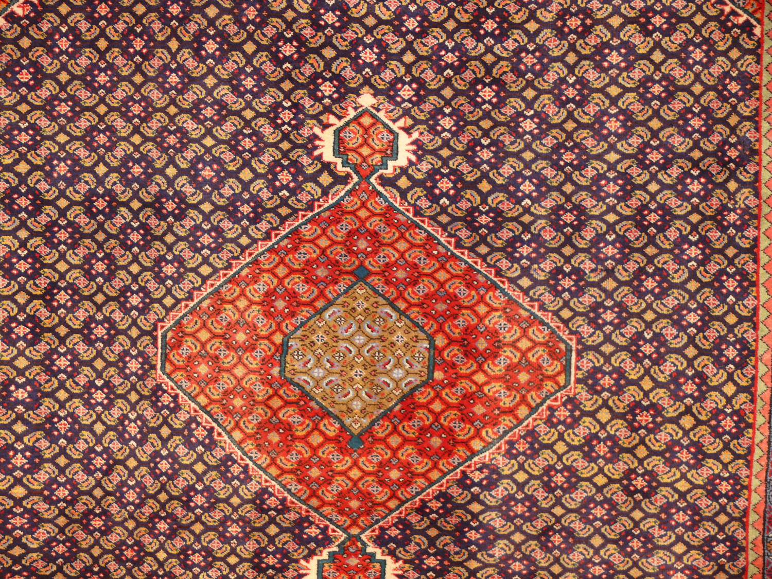 6'6" x 9' Antique Persian Bijar Rug