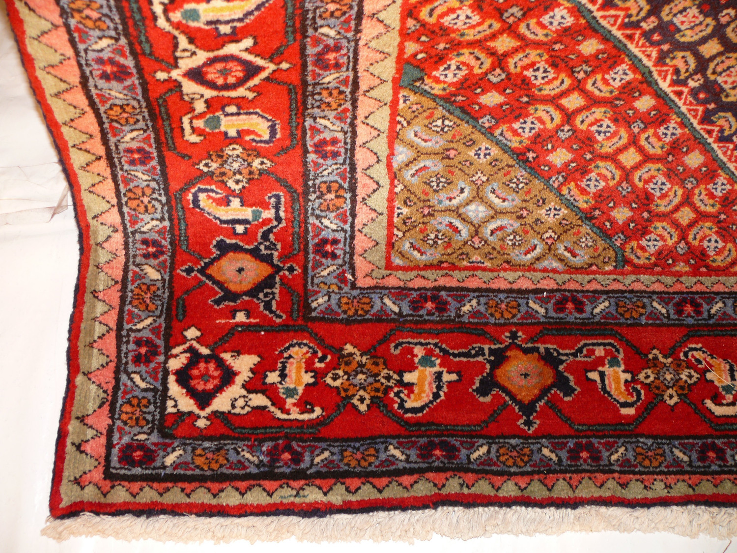 6'6" x 9' Antique Persian Bijar Rug