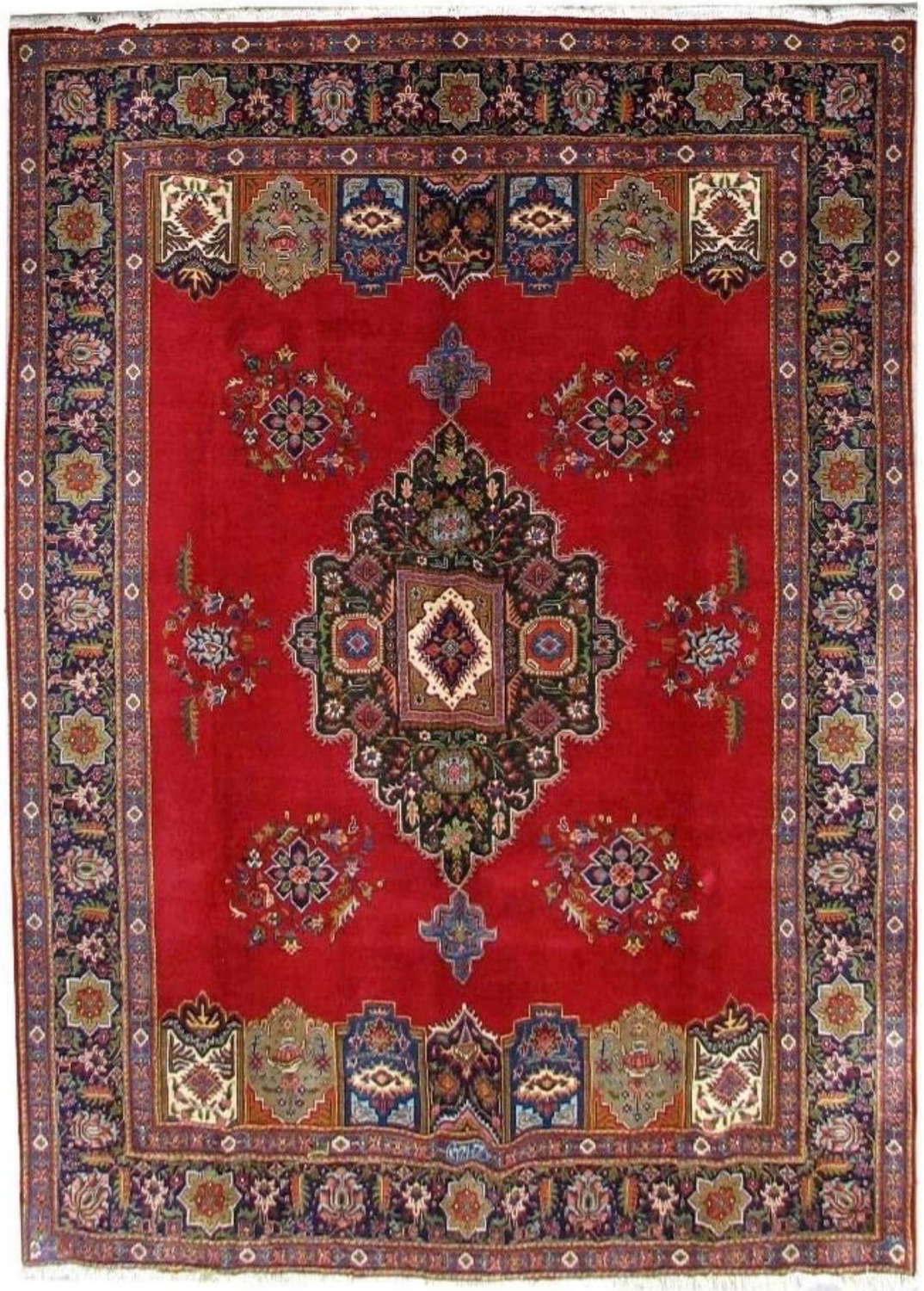 10 x 13 Persian Tabriz Rug | signed by weaver