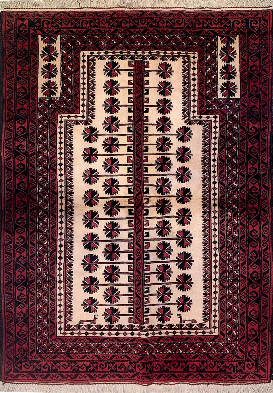 3 x 5 Persian Baluch Tribal Rug 12