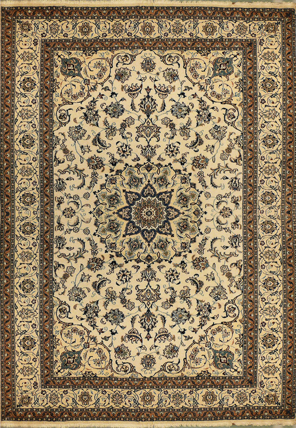 8'3" x 11'5" Persian Nain Rug special medallion