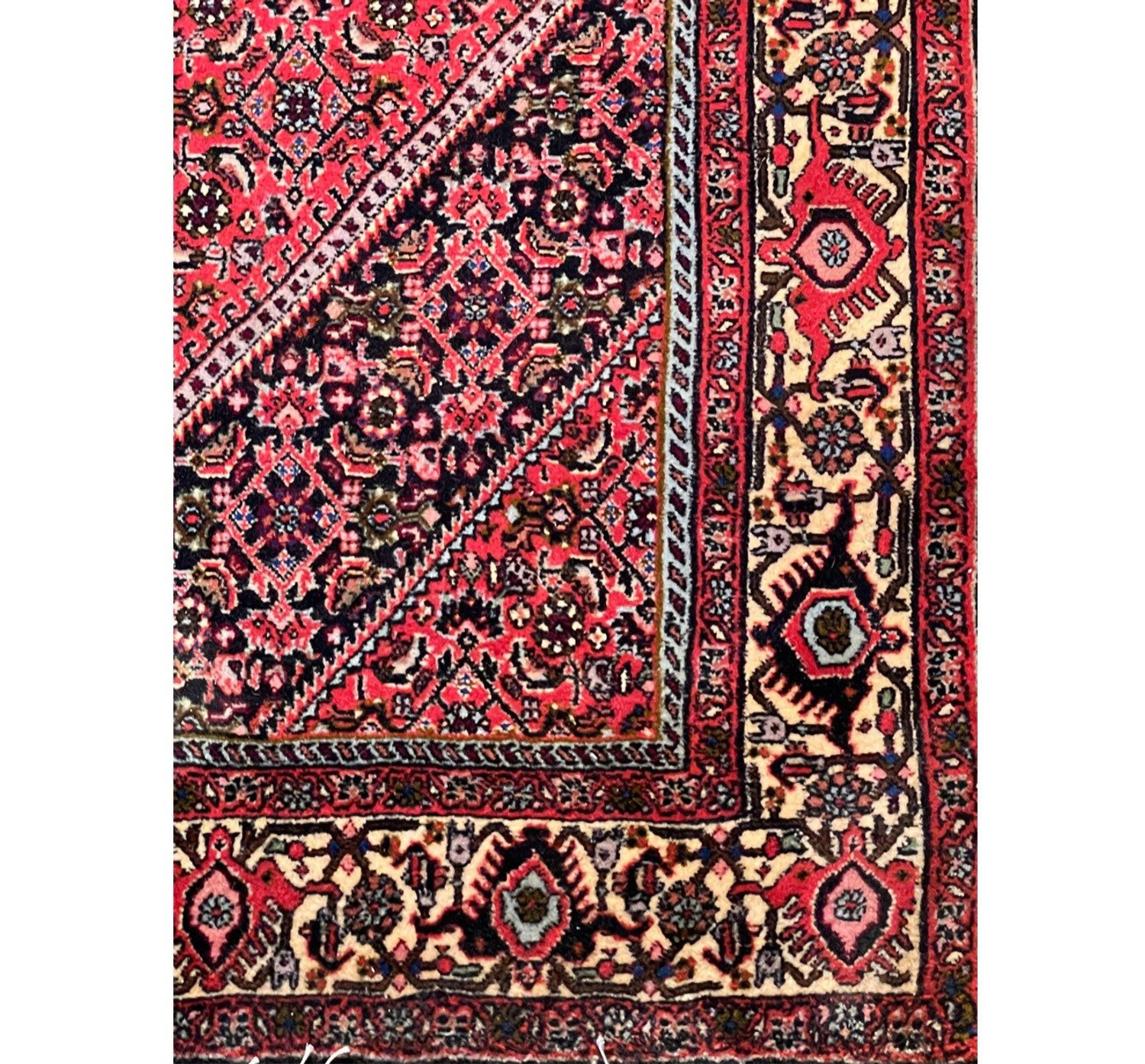 3'7" x 6 Persian Bijar Iron Rug
