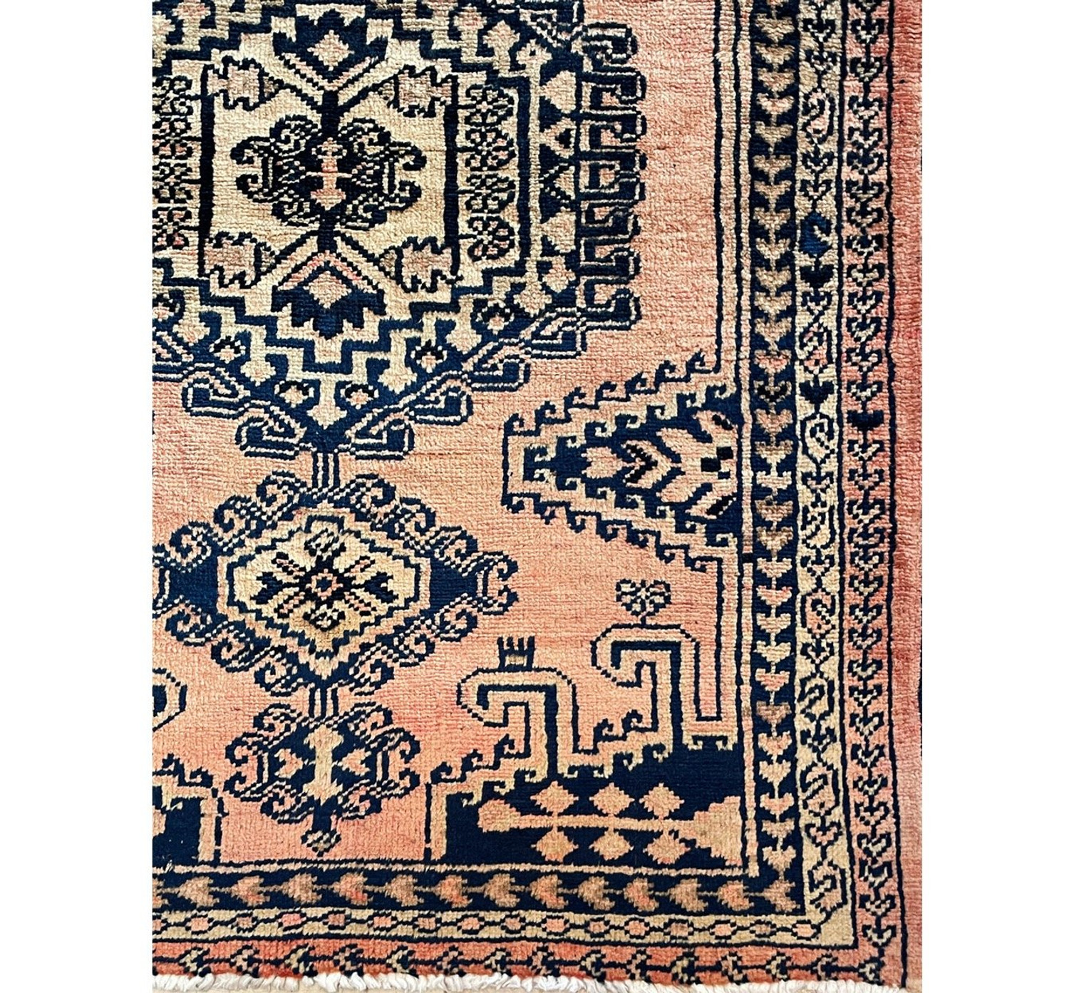 3'6 x 5 Semi Antique Persian Enjlas Rug