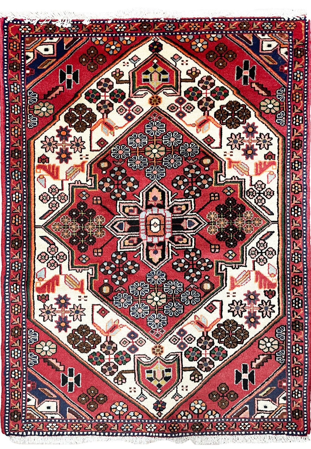 3'5" x 4'6" Geometric Persian Shahsavan Rug