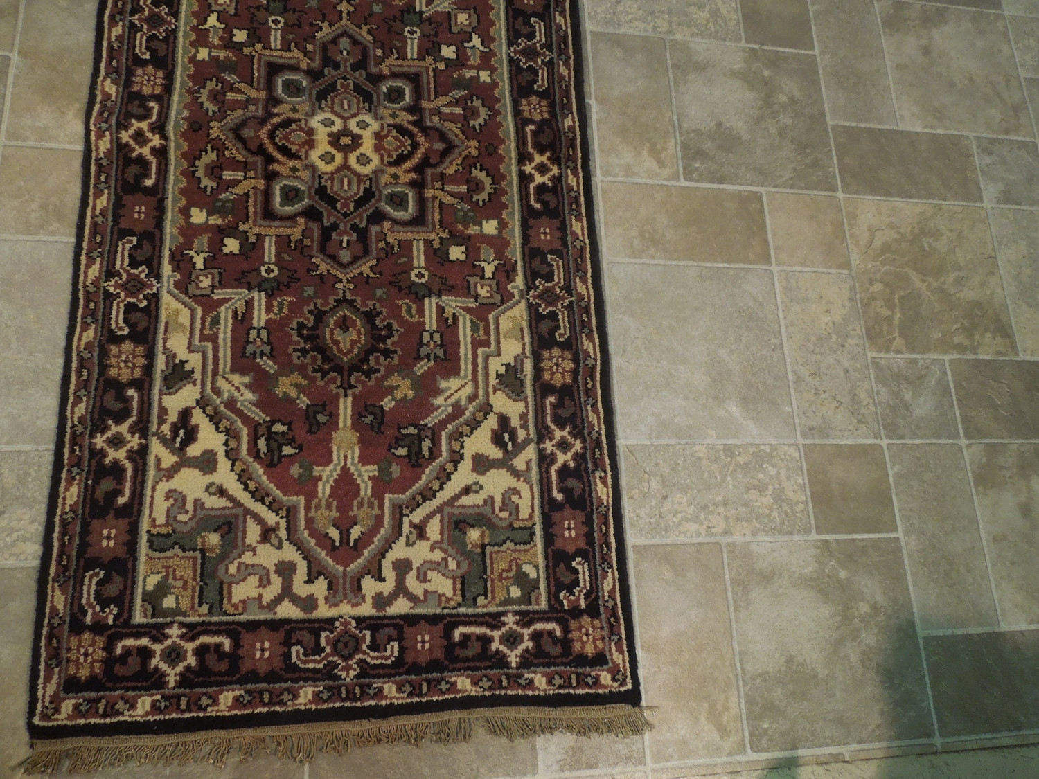 2'7 x 20 Oriental Serapi Oversize Runner Rug