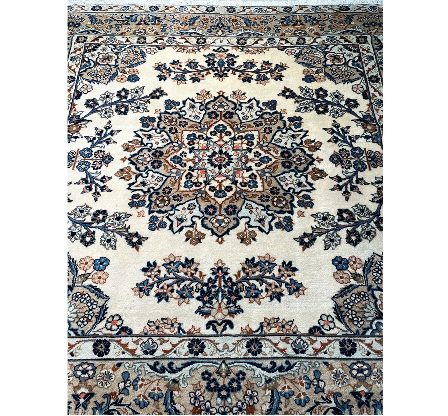 6'7" x 6'7" Persian Kashan Square Rug