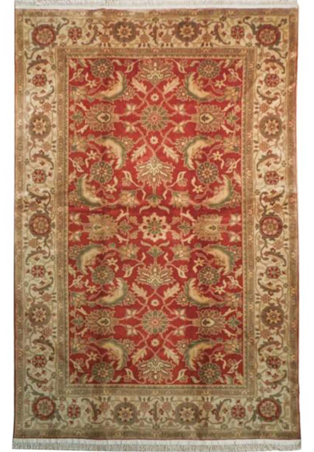 6' x 9' Transitional Chobi Vegetable Dyed Rug