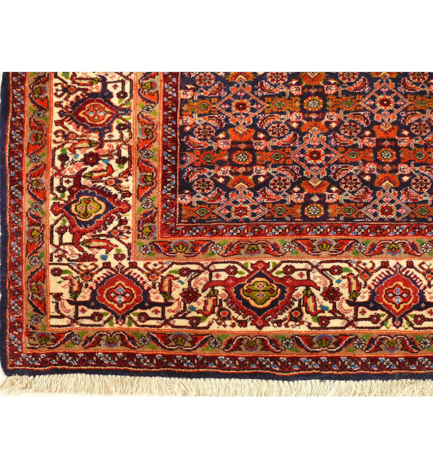 6'8 x 9'2 Antique Persian Bijar Rug