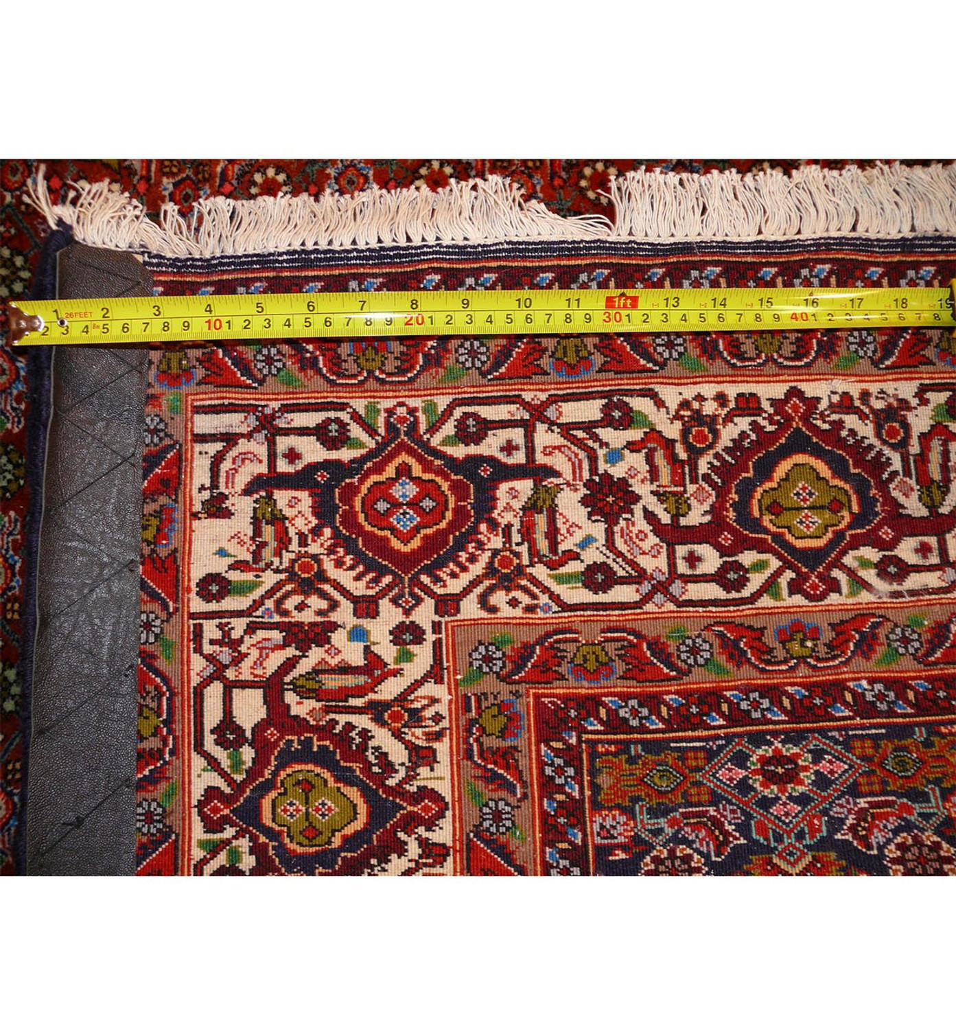 6'8 x 9'2 Antique Persian Bijar Rug