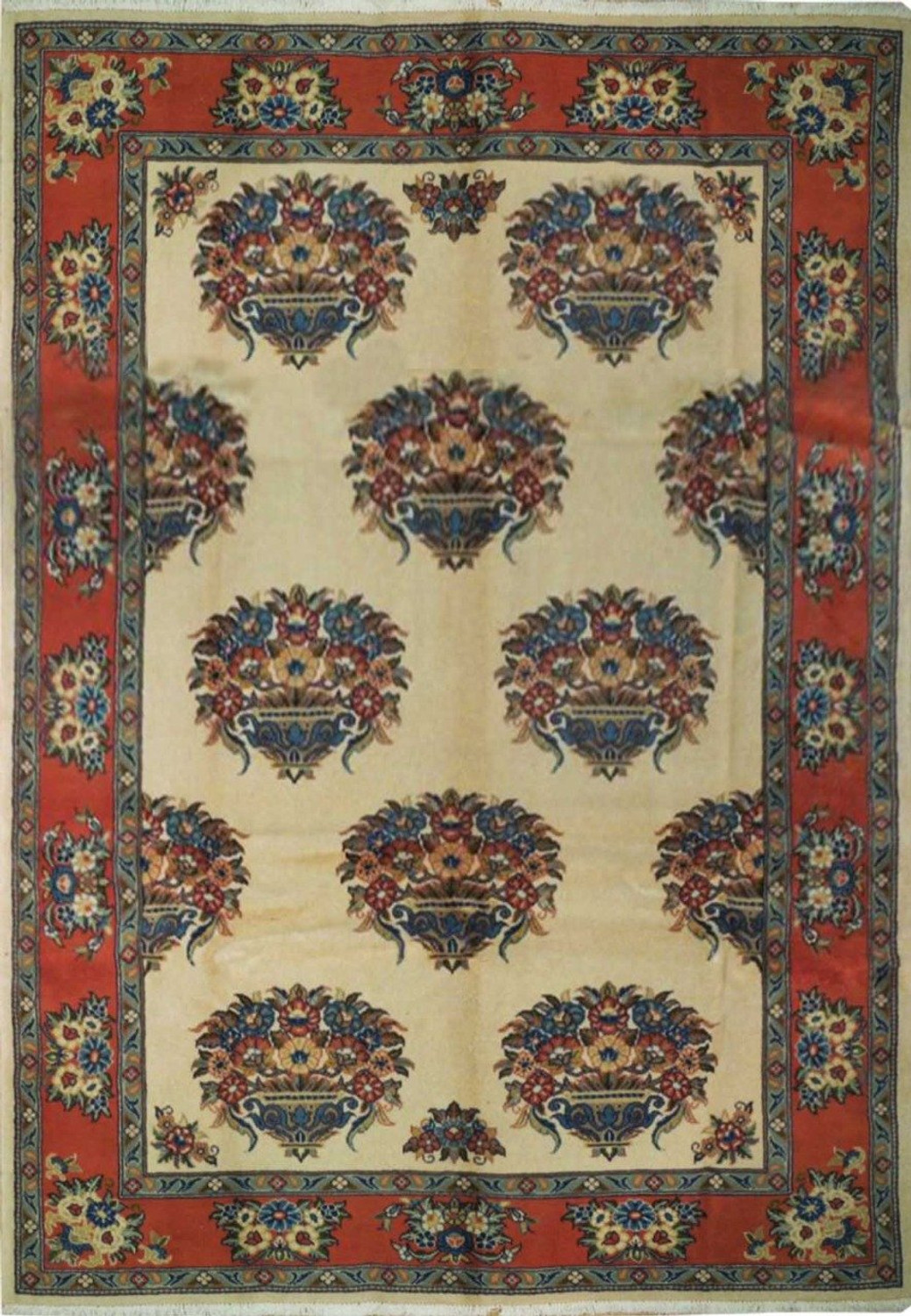 7 x 10 Botanical Persian Sarough Rug