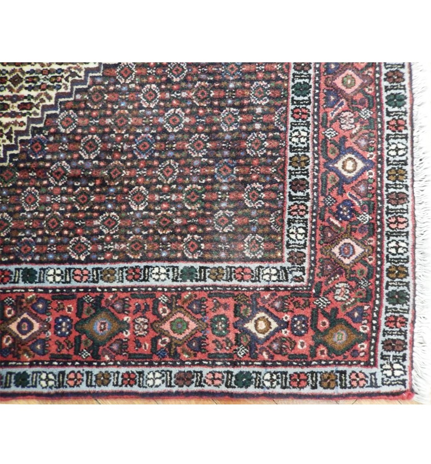 4 x 6 Persian Senneh Rug | Kurdish Tribal Style