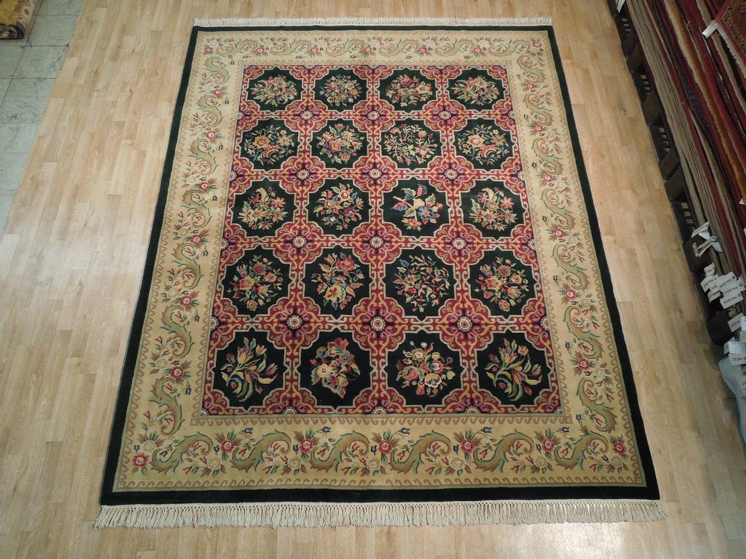 8 x 10 Authentic Oriental Savonnerie French Design Rug