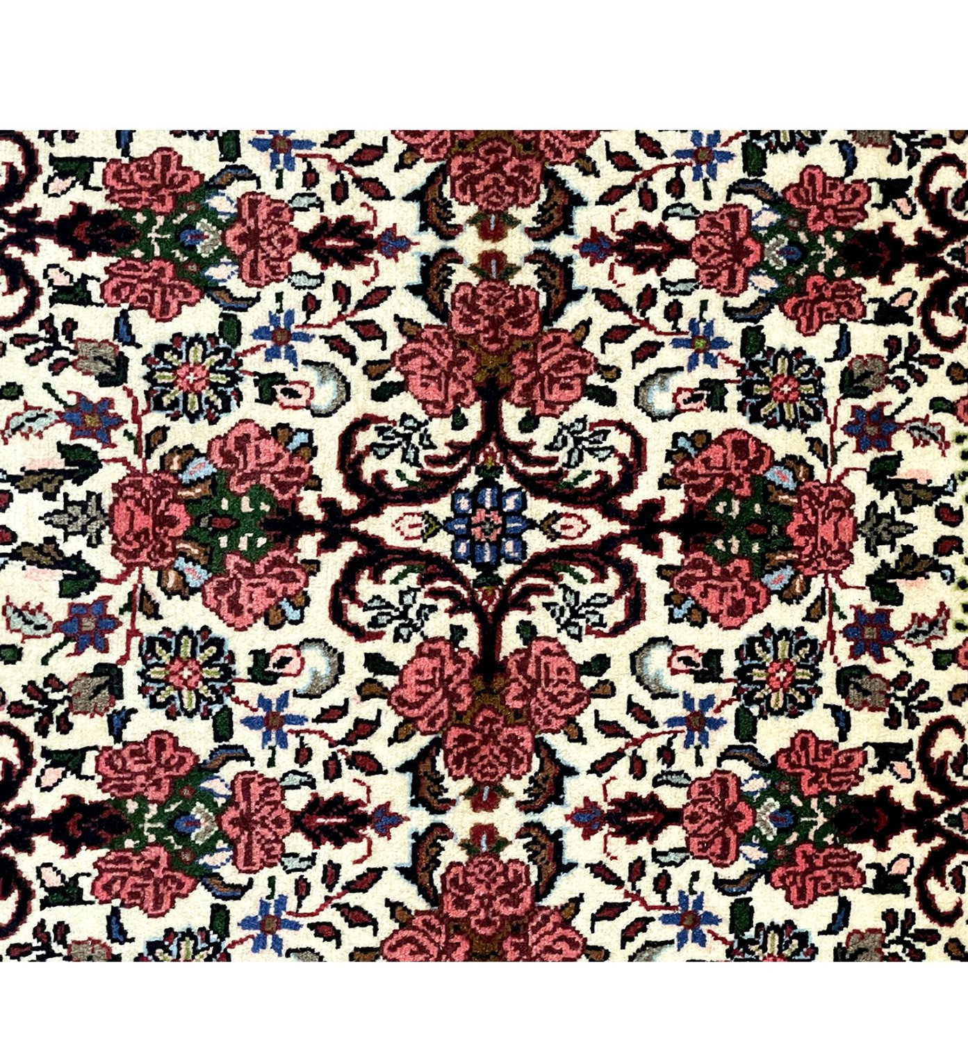 3'4 x 5'1 Rare Floral Persian Bijar Rug