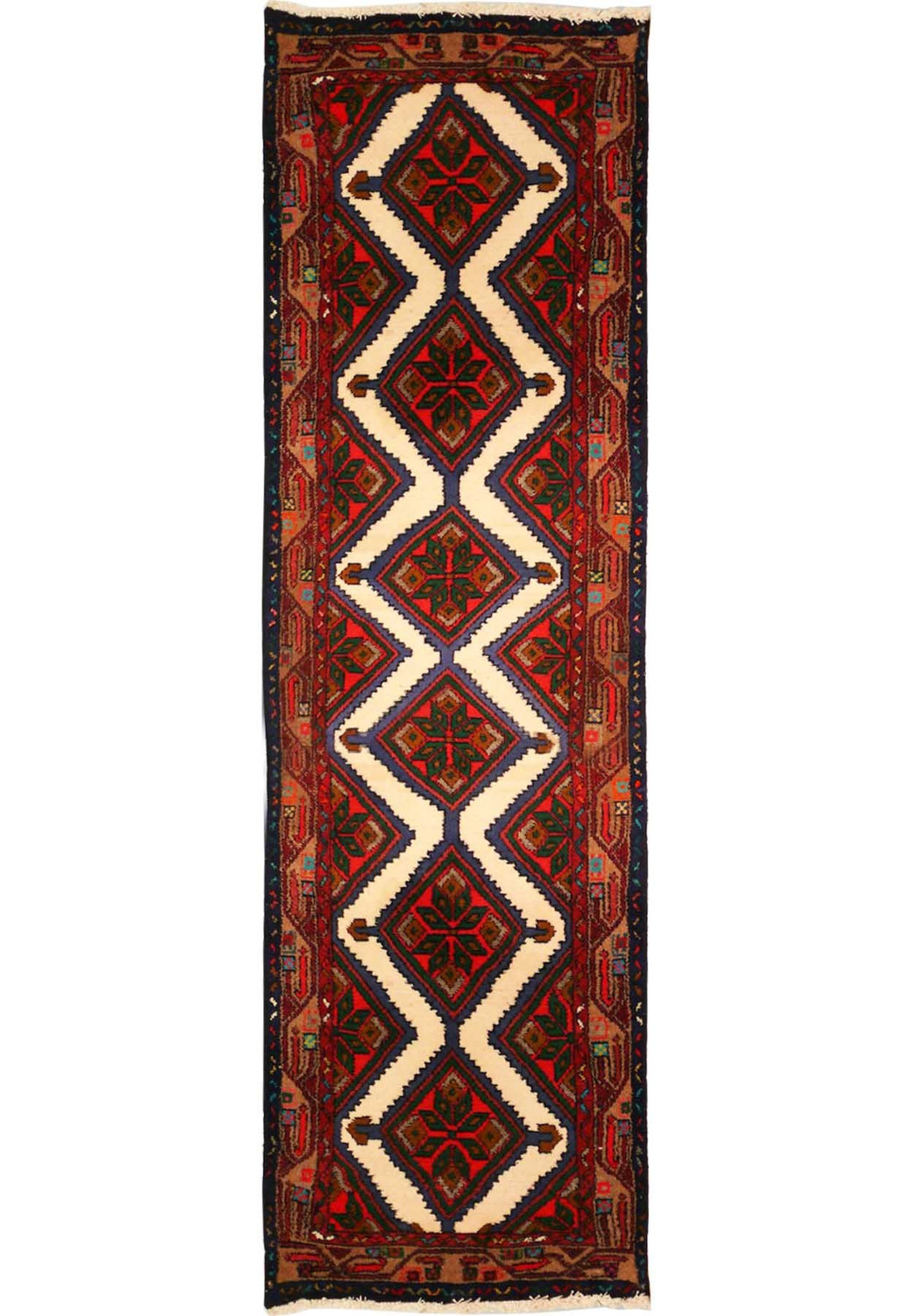 2'6 x 9'4 Persian Hamedan Runner Rug