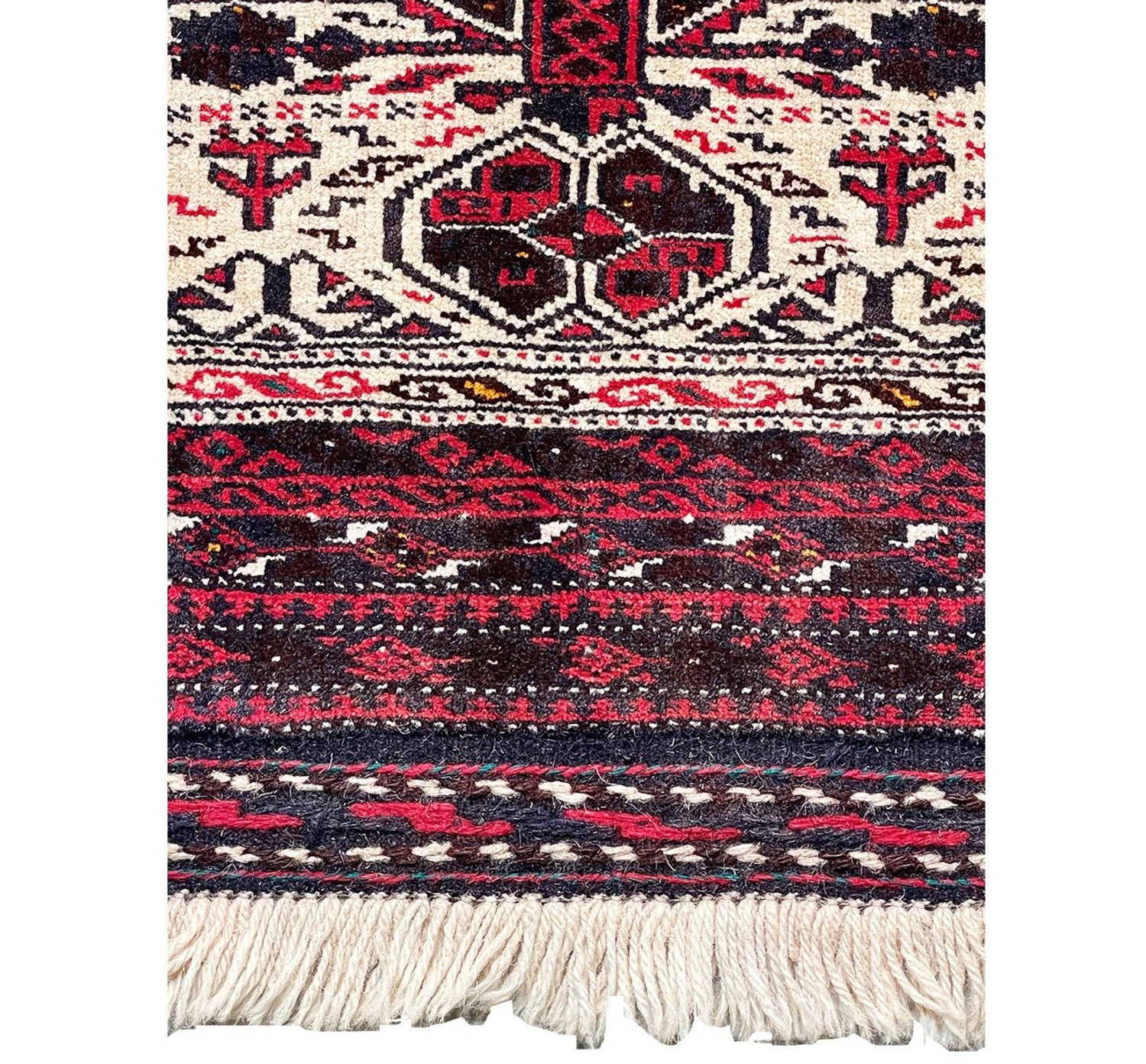 3'2" x 4'1" Persian Baluch Prayer Rug