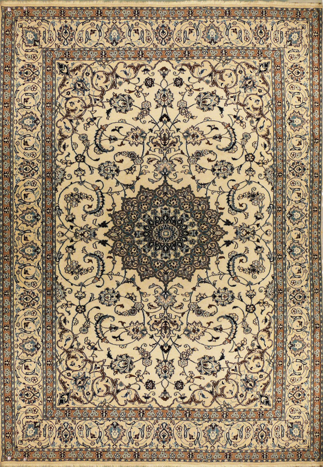 8'2" x 11'3" Persian Nain Rug 1