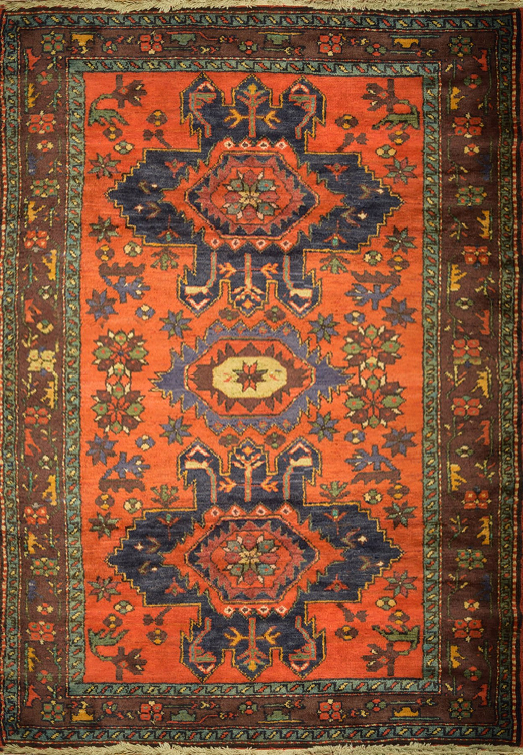 4 x 7 Kazak Caucasian Semi-Antique Rug