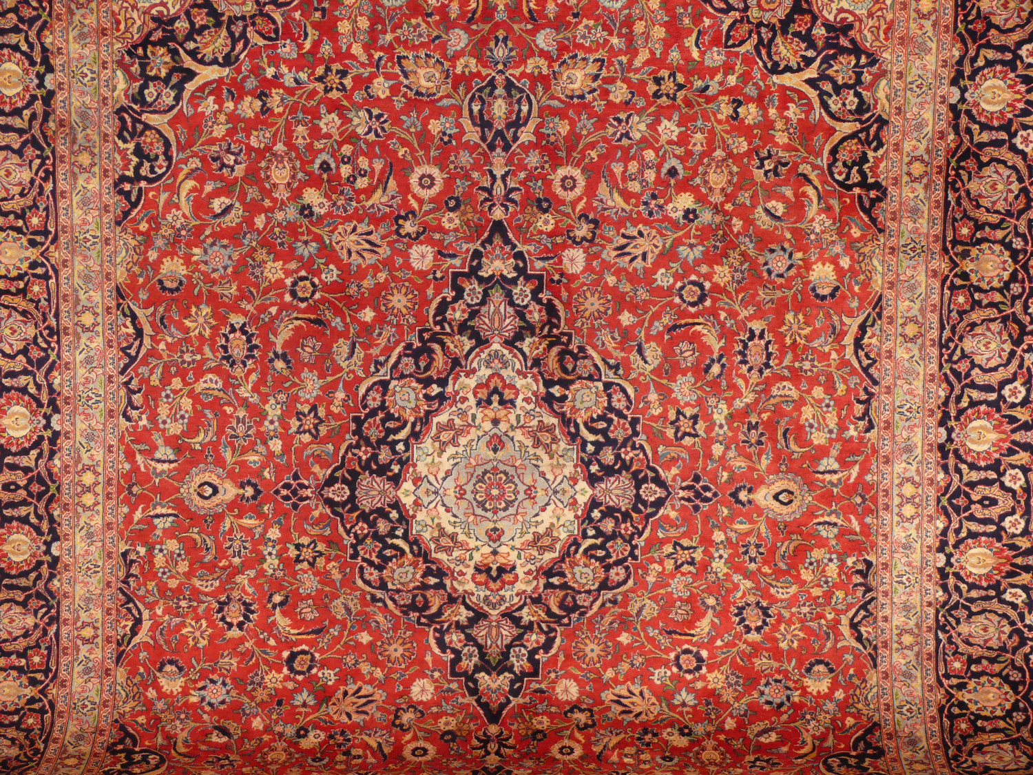 9'8 x 13'3 Persian Kashan Rug | Shown on TV Show Shark Tank