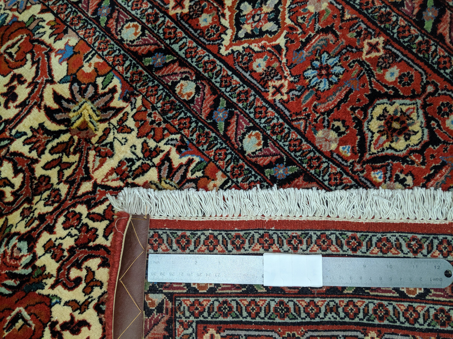 8 x 9 Persian All-Over "Iron" Duralble Ivory Bijar Rug