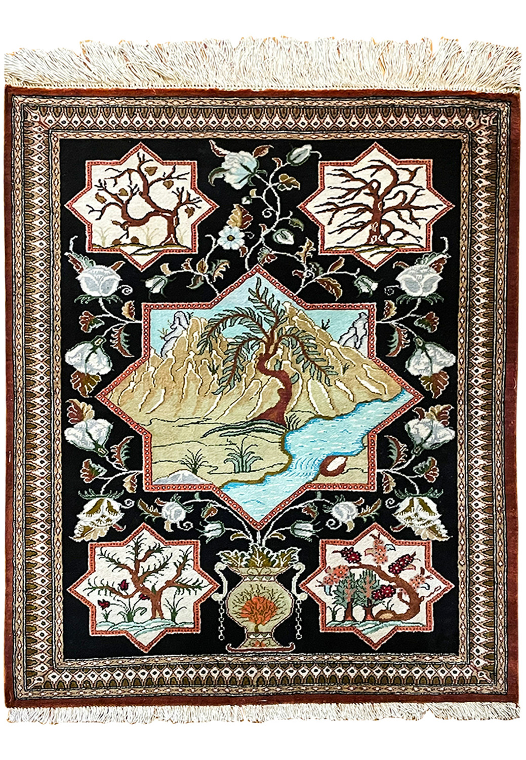 Persian Qum Silk Rug