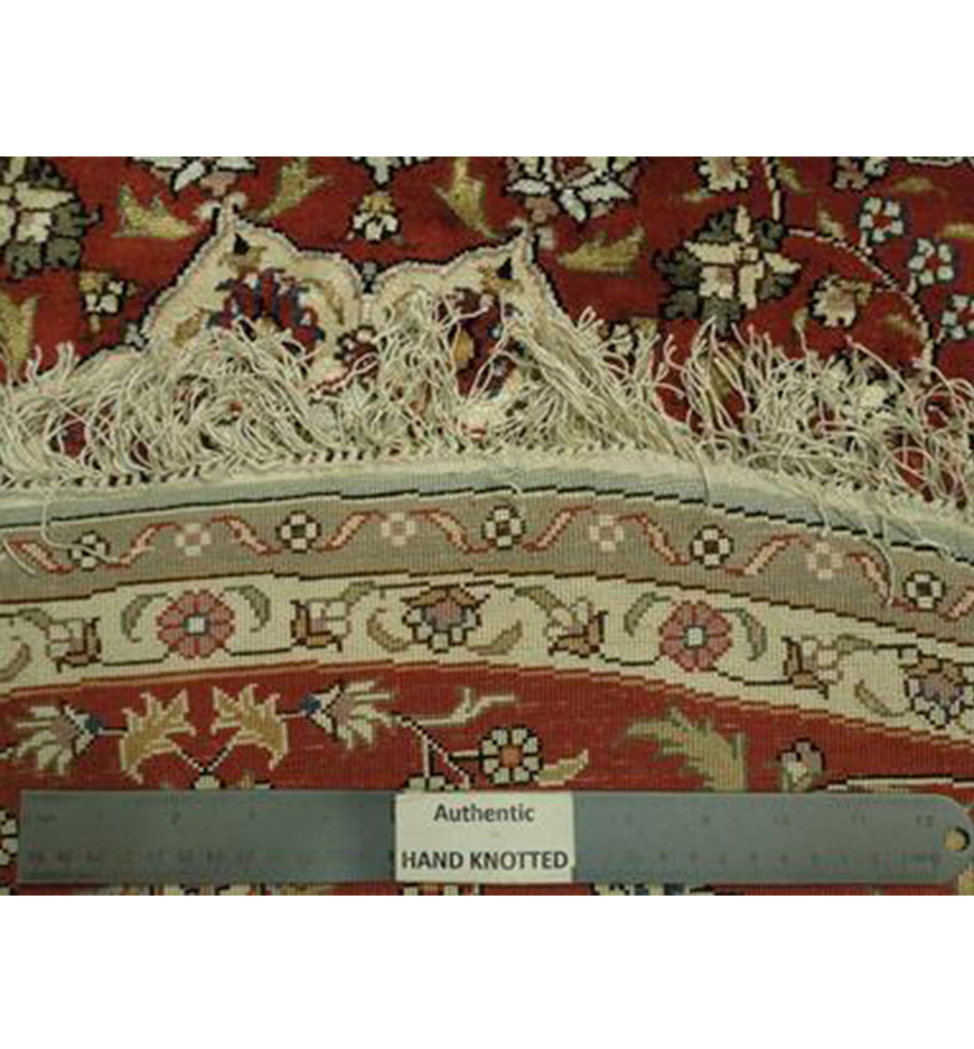 6 x 6 Persian Tabriz Wool & Silk Round Rug