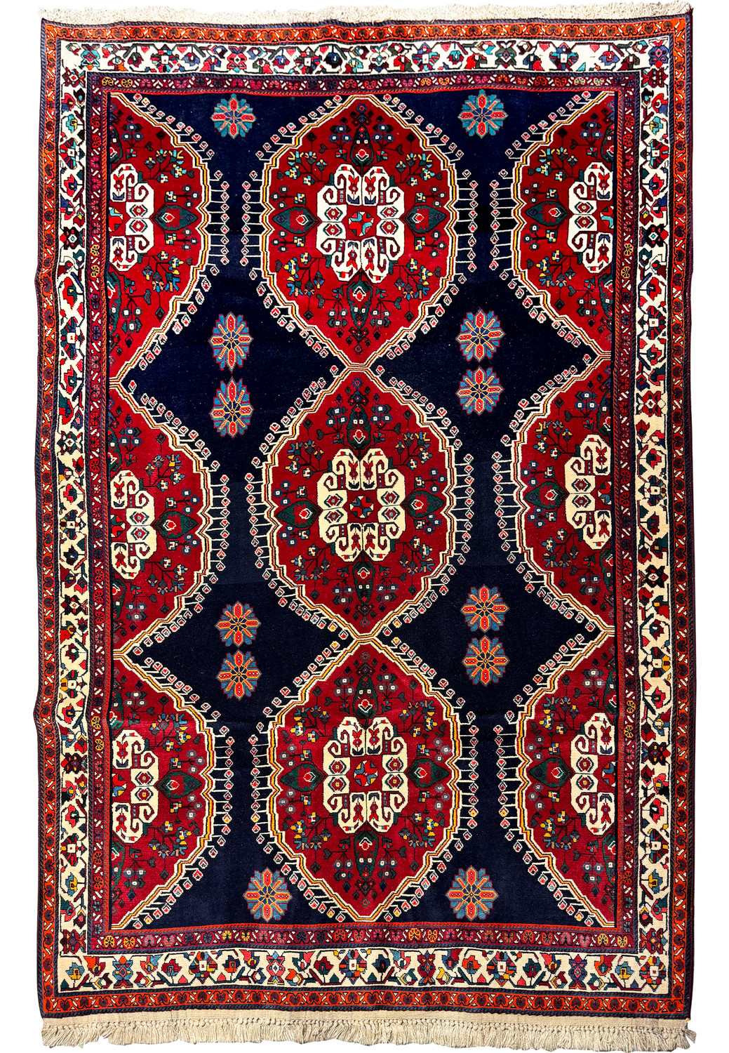 Premium 5x8 Persian Qashqai Rug - Authentic Tribal Elegance for