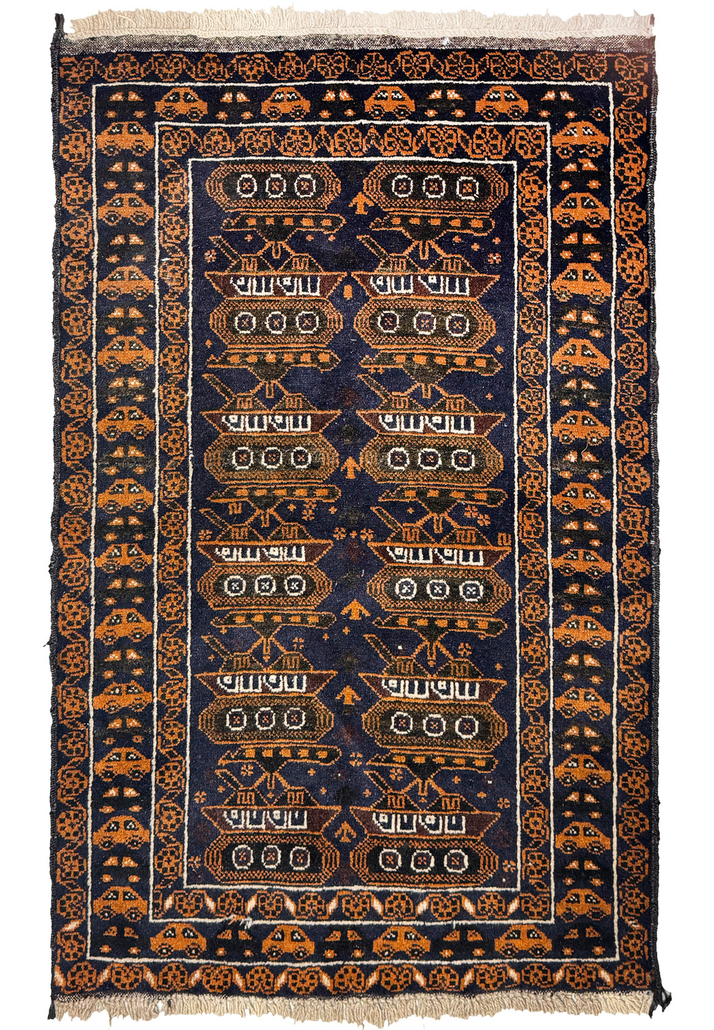 2'9 x 4'4 Persian Baluch Rug - Handwoven Wool Tribal Rug
