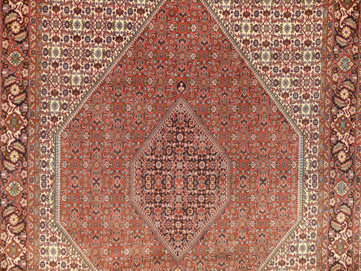 Persian Bijar Rug 6'7" x 9'6" Mahi Design