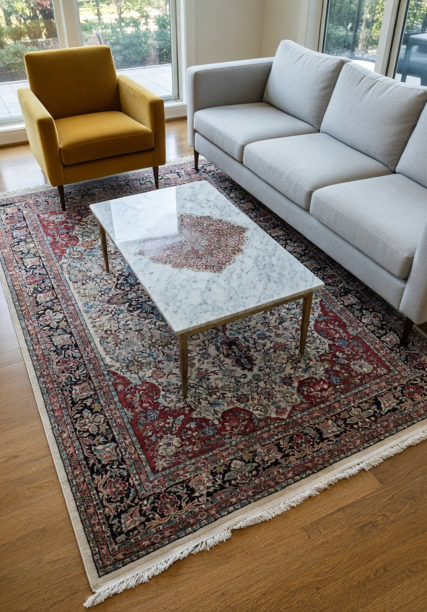 6 x 9 oriental silk rug