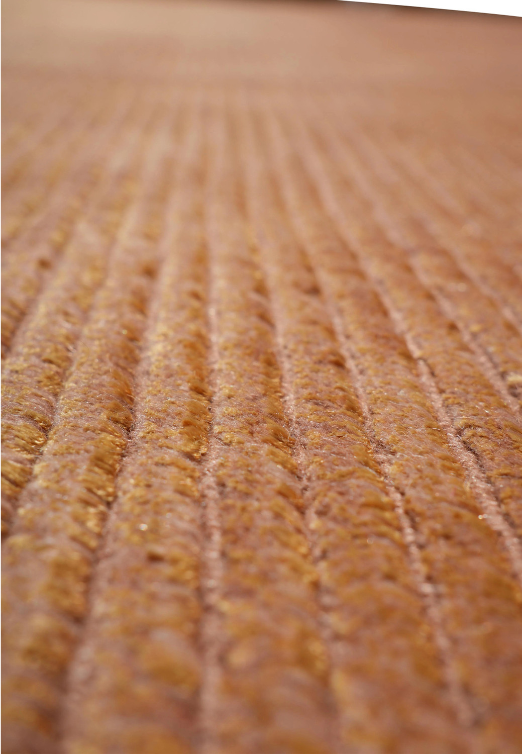 Foundation close-up showing dense hand-knotting and high-quality wool and silk construction typical of fine Tibetan rugs